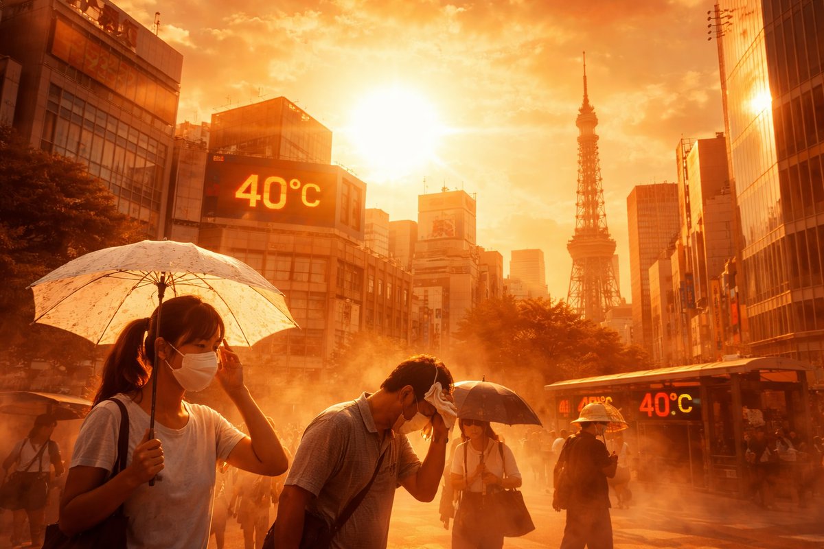 ASEANtoday's tweet image. “Kokushobi”: A New Era of Extreme Temperatures - Japan has introduced a new meteorological term for days when temperatures exceed 40°C (104°F)
aseantoday.info
#Asia #ASEAN #Japan #Environment #Traveler #Vacations