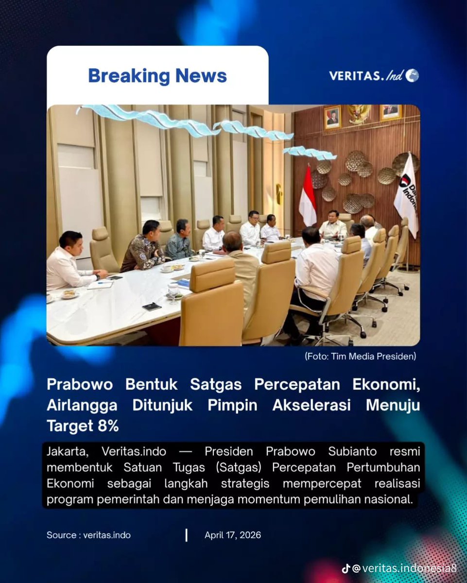 itsaisy3's tweet photo. Banyak orang khawatir dengan kondisi global, tapi Indonesia memilih untuk bergerak. Lewat Satgas Ekonomi, hambatan dipangkas dan proses dipercepat. Investor jadi lebih percaya &amp; peluang kerja makin terbuka.
#JagaIndonesia #IndonesiaMaju #EkonomiBangkit #KerjaUntukRakyat #Optimis https://t.co/gwrhHCndIW