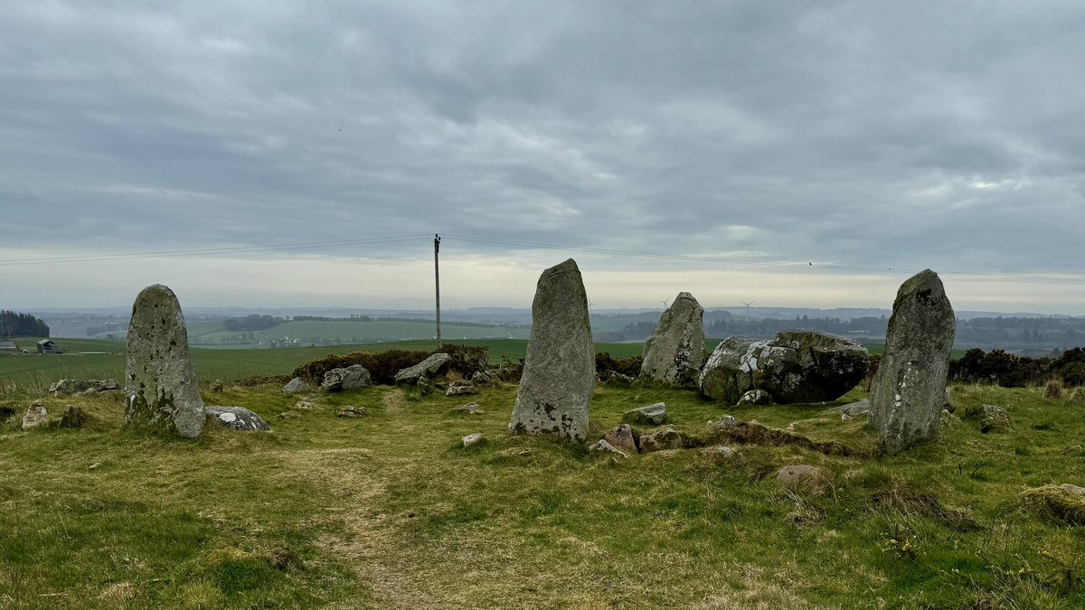 KPW1453's tweet image. Aikey Brae Stone Circle in Aberdeenshire. Located on Parkhouse Hill near Old Deer, the recumbent stone circle was constructed in the early Bronze Age. 📸 My own. #StandingStoneSunday #Prehistory #Archaeology #Aberdeenshire