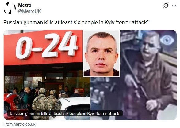 SgforgoodStella's tweet image. British media dumps about yesterday's #Kiev shooter, who was born in Russia but lived his entire 55 years in #Ukraine.

By the same logic, #Syrsky is a Russian shooter – he was also born in Russia.