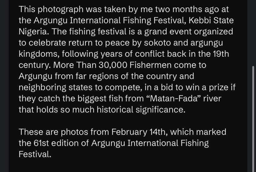 Ab_Jhaleel's tweet image. Good Morning to everyone in our most amazing #tezos community

Get this photography print titled:
EPIC ARGUNGU FISHING
1/1 
800 $XTZ 

objkt.com/tokens/KT1KdfQ…