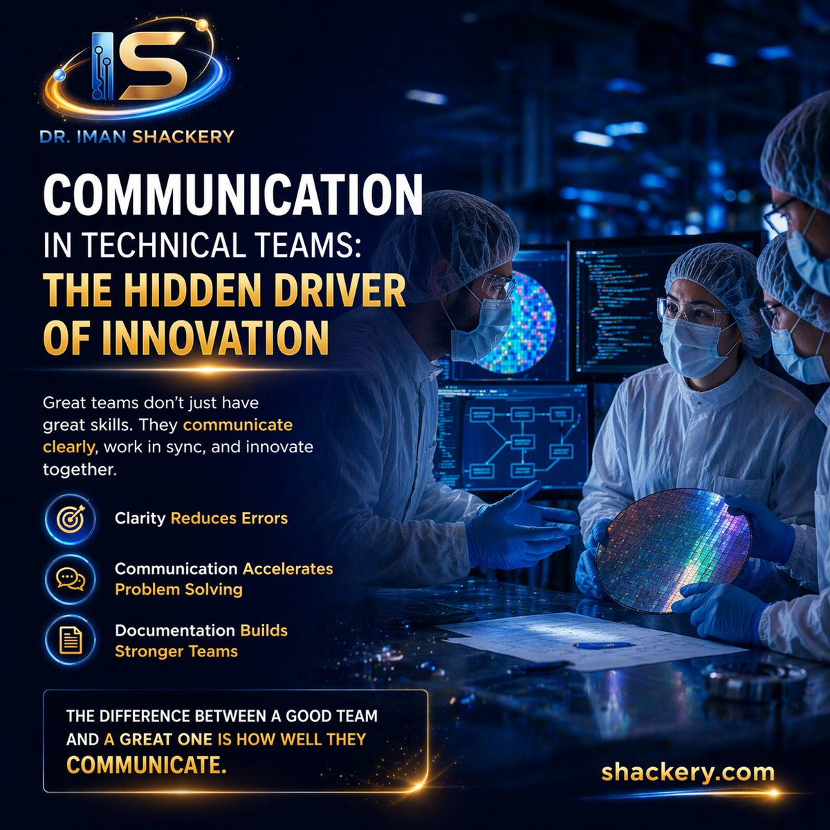 ImanShackery's tweet image. Most technical teams don’t fail because of lack of knowledge… they fail because of miscommunication.

I’ve broken this down in my latest article:
🔗 shackery.com/communication-…
#EngineeringLeadership #Nanofabrication #Teamwork #TechInnovation #Cleanroom