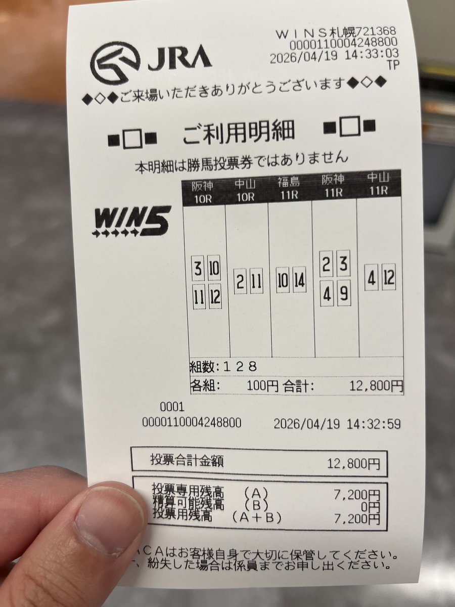 gran_ui's tweet photo. 初めてのWIN5は最初だけ当たって終わりました。 https://t.co/DRrNCOlljY