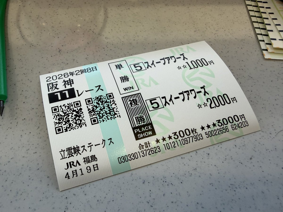 スイープアワーズ、ありがとう！