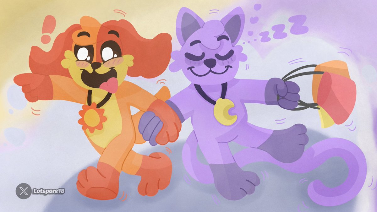 LOTSPORE18's tweet image. Catnap enjoys shopping with Dogday
🧡💜

Here's my small contribution, I hope I'm not too late

#SmilingCritters #Dogday #Catnap