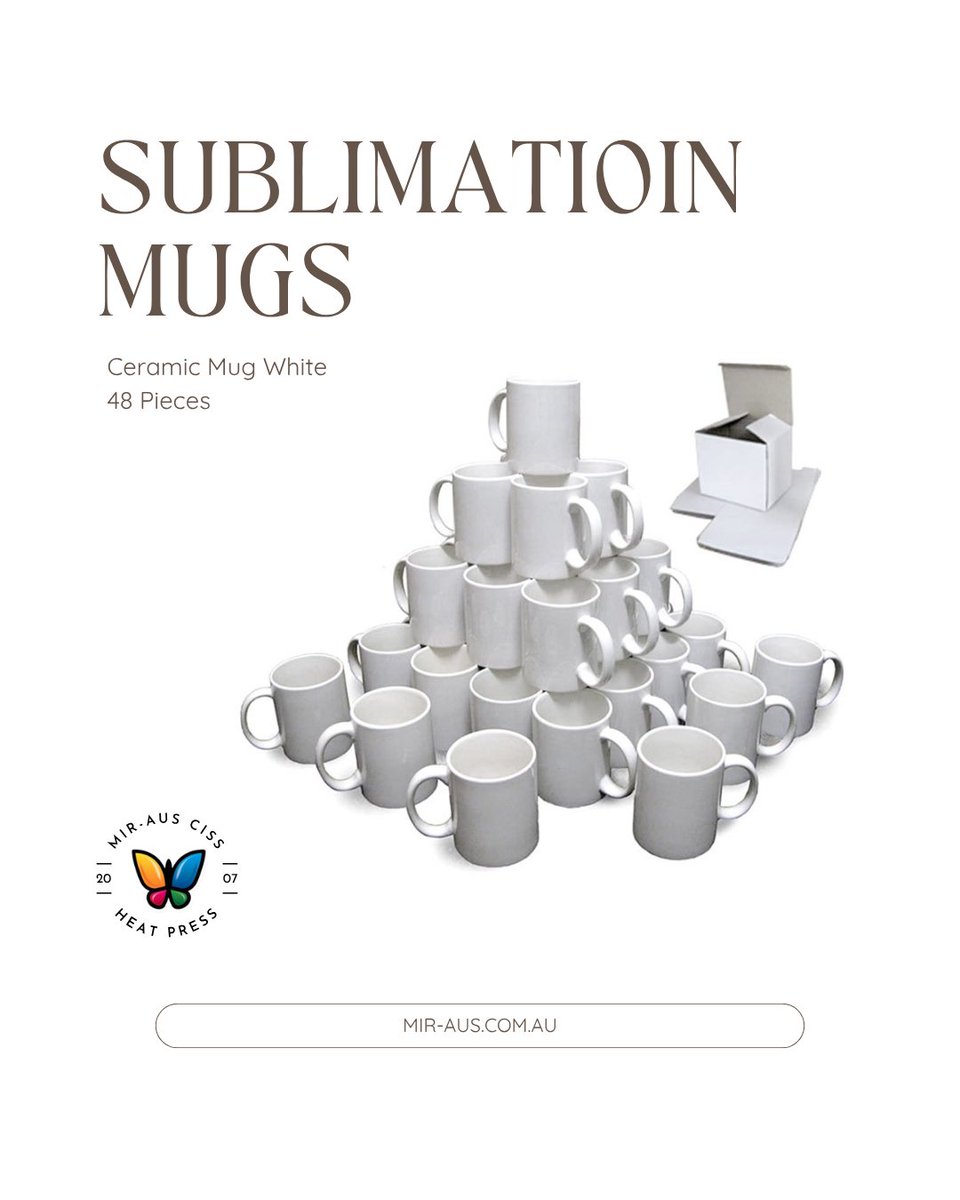 InkSupplySystem's tweet image. Sublimation Ceramic White Mug Grade AAA

continuousinksupplysystem.com.au/en/home/100437…

#sublimation #mugs #mir-aus #dtfcustomprint #sydney