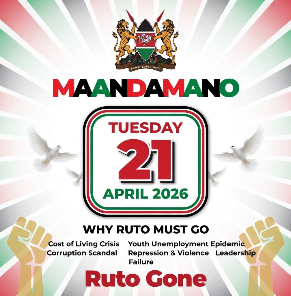 TUTAMtoa🔥
TUTAMtenga🔥
TUTAMfurusha🔥
TUTAMfinya🔥
TUTAMtuma SUGOI 🔥
TUTAMsitaki🔥
TUTAMkanyaga🔥
TUTAMbomoa🔥
TUTAMfunga Kamiti 🔥

Tuesday is Tuesday 🔥
Tuesday is Tuesday 🔥
#RutoMustGo 🔥