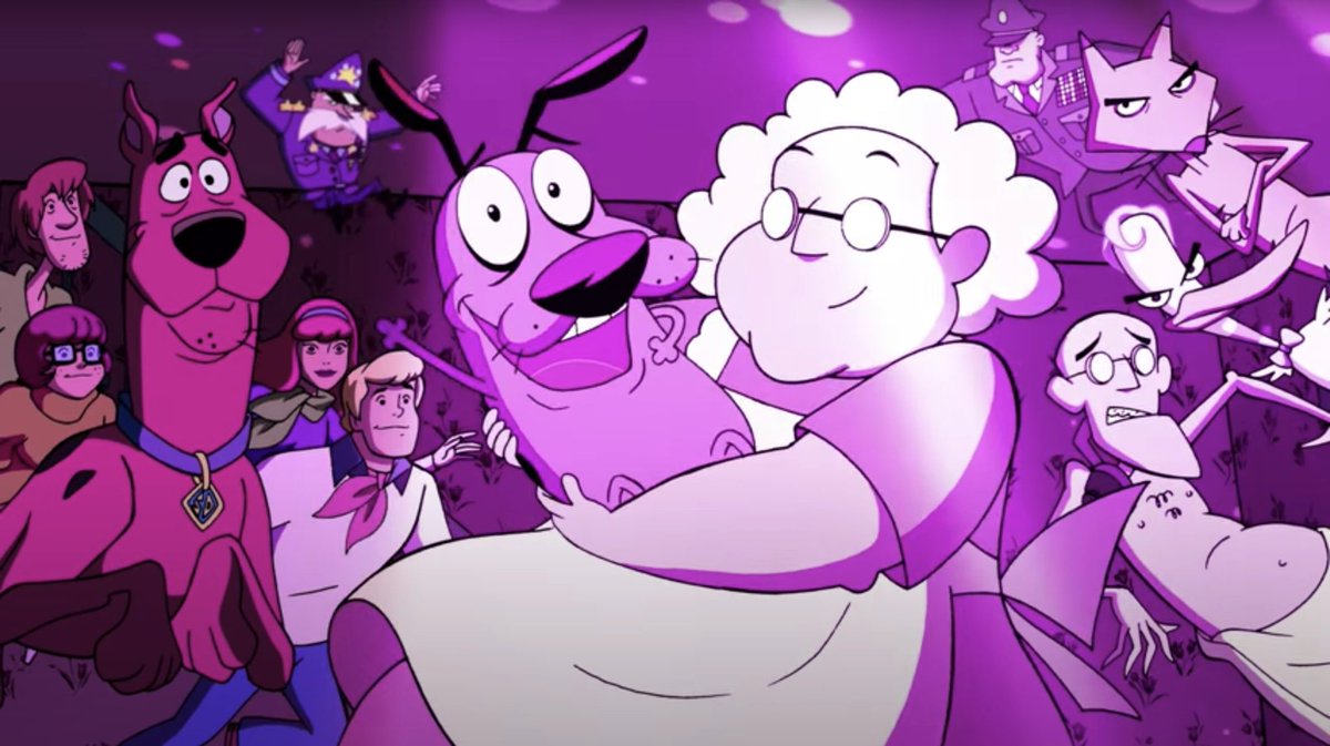 CartoonGal1's tweet image. Remember that crossover movie when Scooby Doo met Courage the Cowardly Dog? 
#animation
