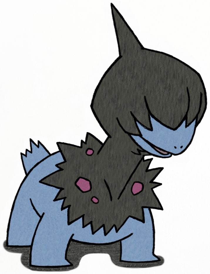 JJSponge120's tweet image. Deino. #Pokemon #PokemonBlackandWhite #NintendoDS #Nintendo #GameFreak #Deino