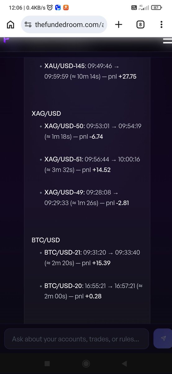 hiteshs012's tweet photo. @thefundedroom If my 1 min sub profit and 1 min sub is under 10% still you consider trades above 1 min to fail my account before payout day now they consider trades which are above 1 min to fail my account https://t.co/JI9lGbf8Vd