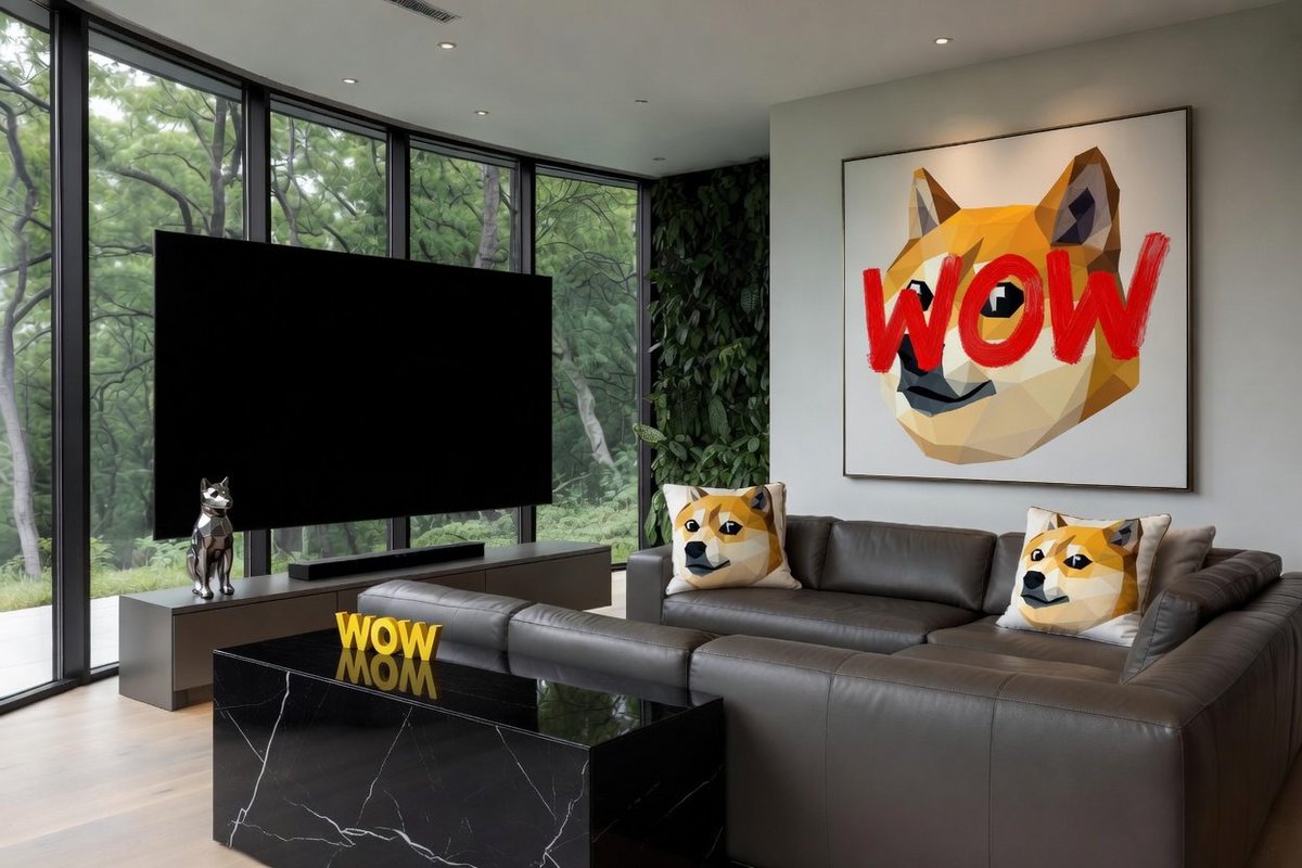 DogeDotMeme's tweet image. Did you know that a new way of decorating your home is emerging?! The style is unmistakable and it's called WOW! If any famous architects see this post, please DM me.

Thanks. 🫶 $DOGE

#Dogecoin #Wow #House #Decorating #Doge