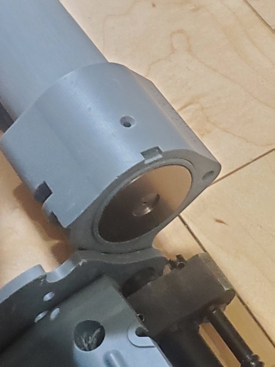 hadalanolantis's tweet photo. 全体的なバランスを見たくて出力しました。
バレルのスイングアウトも今のところ問題無く、グレネードも入りました。
しかし自分で3Dプリントした物は設計どおりの寸法になることが無いので、かなり削りましたけどね(^_^;)
まだまだゆっくりやります~
#SA80
#L85 https://t.co/1hSrSWHD17