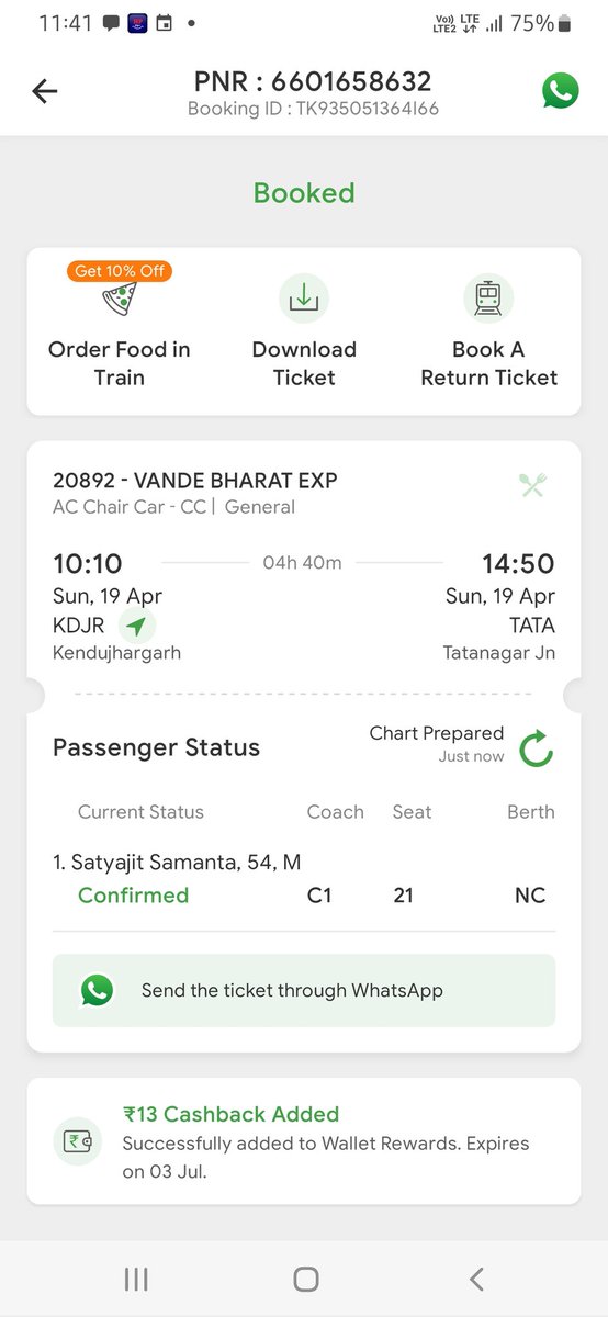 sjs_ray's tweet photo. @VandeBharatExp @RailMadad @AshwiniVaishnaw @PMOIndia @EastCoastRail @RailMinIndia @RailwaySeva @indianrailway__ 
Respected Sir, I am traveling in 20892 VANDEBHARAT EXP with PNR 6601658632 . The food served to me was picked food. Please look into the matter Sir,. https://t.co/HncbOqPO6R