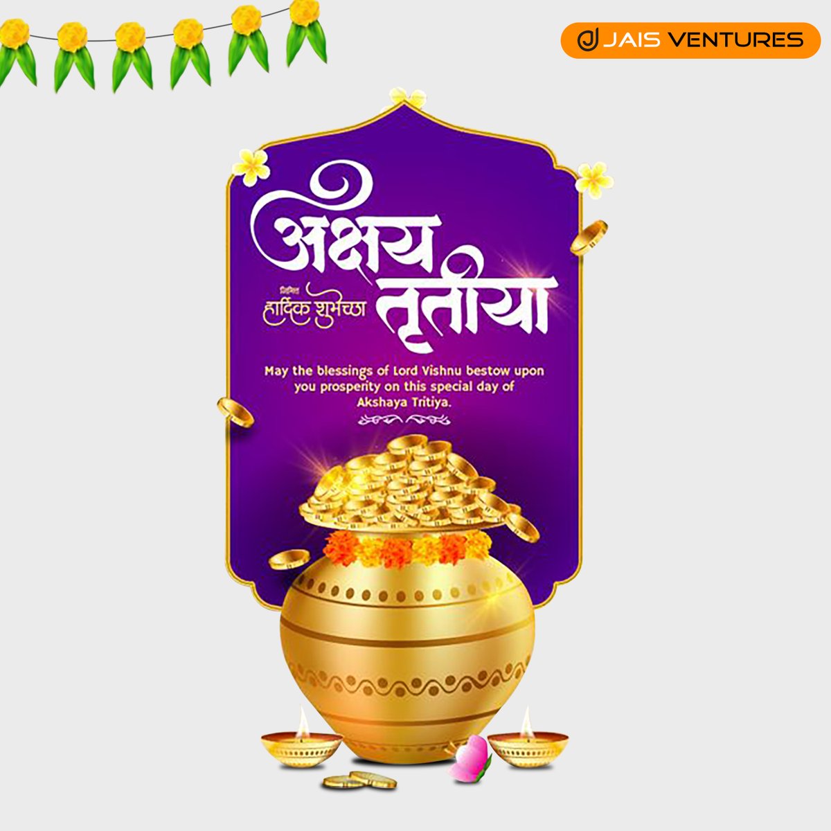 jais_india's tweet photo. Happy Akshaya Tritiya #AkshayaTritiya #HappyAkshayaTritiya #Prosperity #GoodLuck #NewBeginnings https://t.co/Zu3l0EwHI3