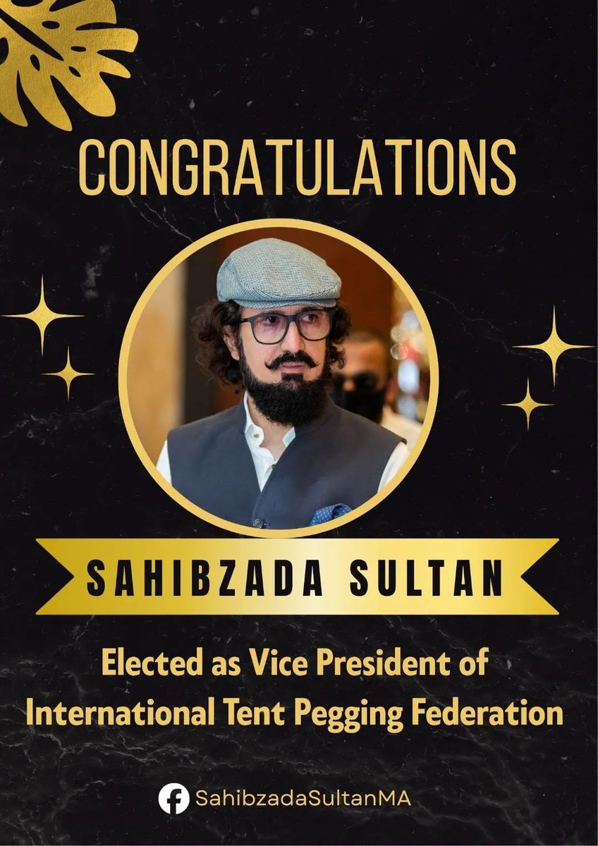 The world trusts his vision. Congratulations to Sahibzada Sultan Muhammad Ali on being elected as Vice President of the International Tent Pegging Federation.

#SultanVicePresidentITPF
#SultanRisesAgain
#GreenFlagRisesAtITPF