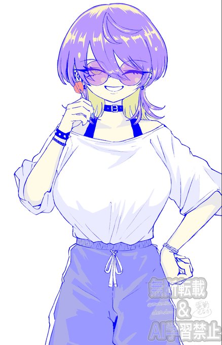 いつもと違う塗り方お試しお絵描き 