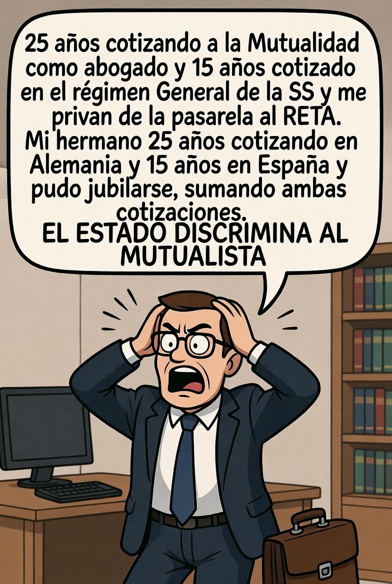 Ministra <a href="/SaizElma/">Elma Saiz</a>,si cotizas en un régimen fuera y dentro de España,suman cotizaciones a la hora de acceder a la jubilación y si lo has hecho en España en el régimen de las mutualidades (avalado por el Estado)y en RGSS,no.
Para estos no hay pasarela?
Se corona ud.por DISCRIMINAR