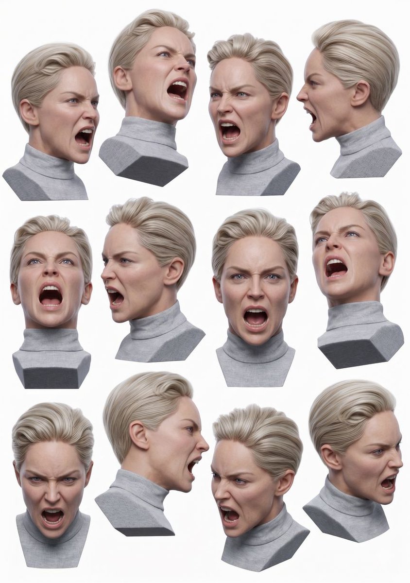 kamitokatachi's tweet image. 人物デッサン、顔、表情の参考資料に