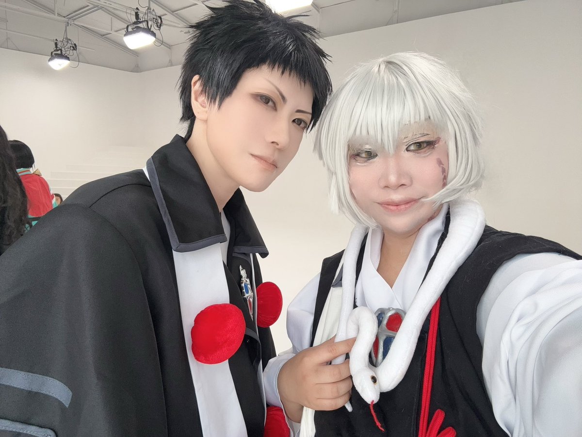 ⚠︎コスプレ/cosplay

蜜柑さん（<a href="/xxxmecanxxx/">蜜柑</a> ）と夫婦者として併せに参加させていただきました！

蝮はどこまでデレるのかという悩みに悩み、人前ではツン多めの嫁になりました🤭

青の祓魔師
志摩柔造 <a href="/xxxmecanxxx/">蜜柑</a> さん
宝生蝮 <a href="/tianhua87/">甜花（てんか）/予定を詰めるな！！しぬぞ！</a> 

#龍太郎が集めた青エク全勢力2026