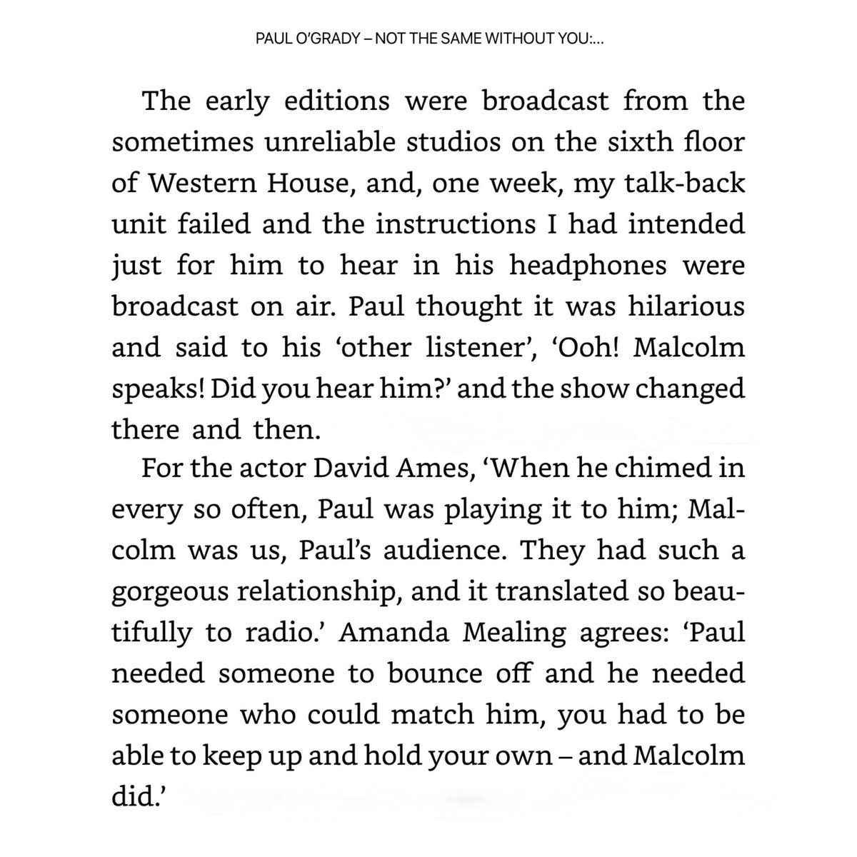 malprin's tweet image. Remembering 5pm on a Sunday… #teampogradio time

Happy, daft days filled with fun, friendship and laughter

#notthesamewithoutyou is available in eBook and audio

Plus, the hardback is currently half price on Amazon 

#radio #friends #paulogrady