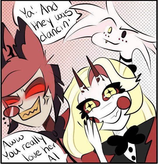 Panel #9 of my Guinea Pig comic WIP. Brought to you by insomnia and irresponsibility! 🎉

#charlastor #radiobelle #alacha #minicomic #guineapig