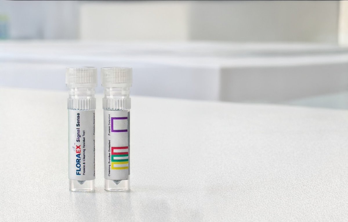 FLORAEX_SA's tweet photo. FLORAEX developed Signal Sense a dual detection innovation for rapid surface verification.
Detects: Protein residues and Cleaning disinfectant residues
Clear visual result in 3 minutes.
No equipment Immediate decision.
Built for real food processing environments.
 #HACCP #Quality https://t.co/1jysersUQq