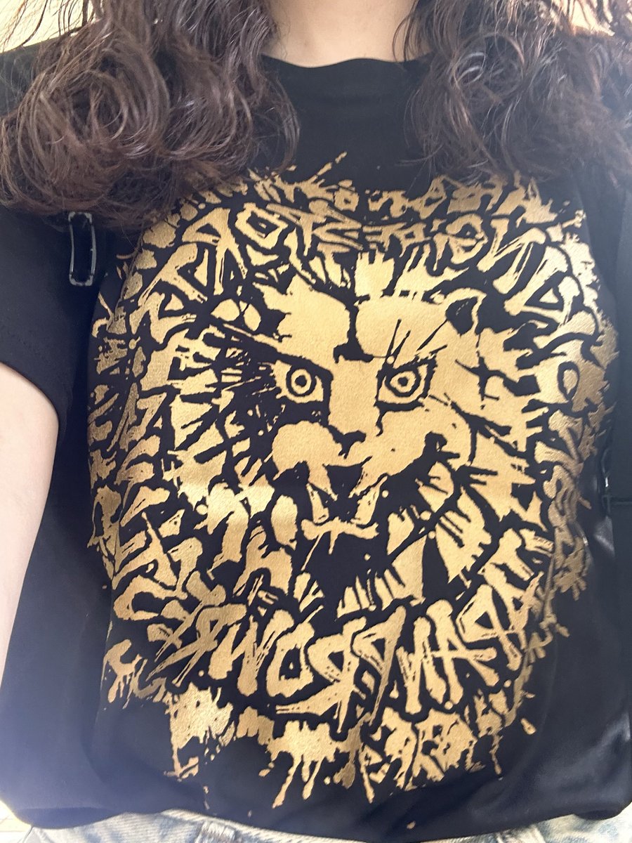 黒Tだと猫の毛が付くから嫌だけど、ドライ素材ならまだなんとかなるので無難にライオンマークのやつ買った🦁🖤💛