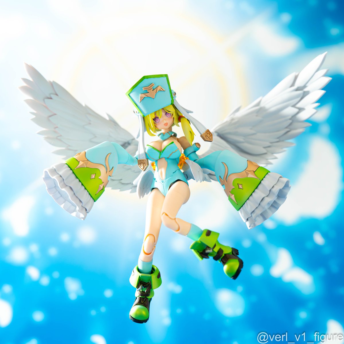 シスターちゃんもとい、天使ハニュエルが完成！
冒険者にちょっかいをかける、「自称」大天使のお姉さんです。

スレッドに続く。

#メガミデバイス