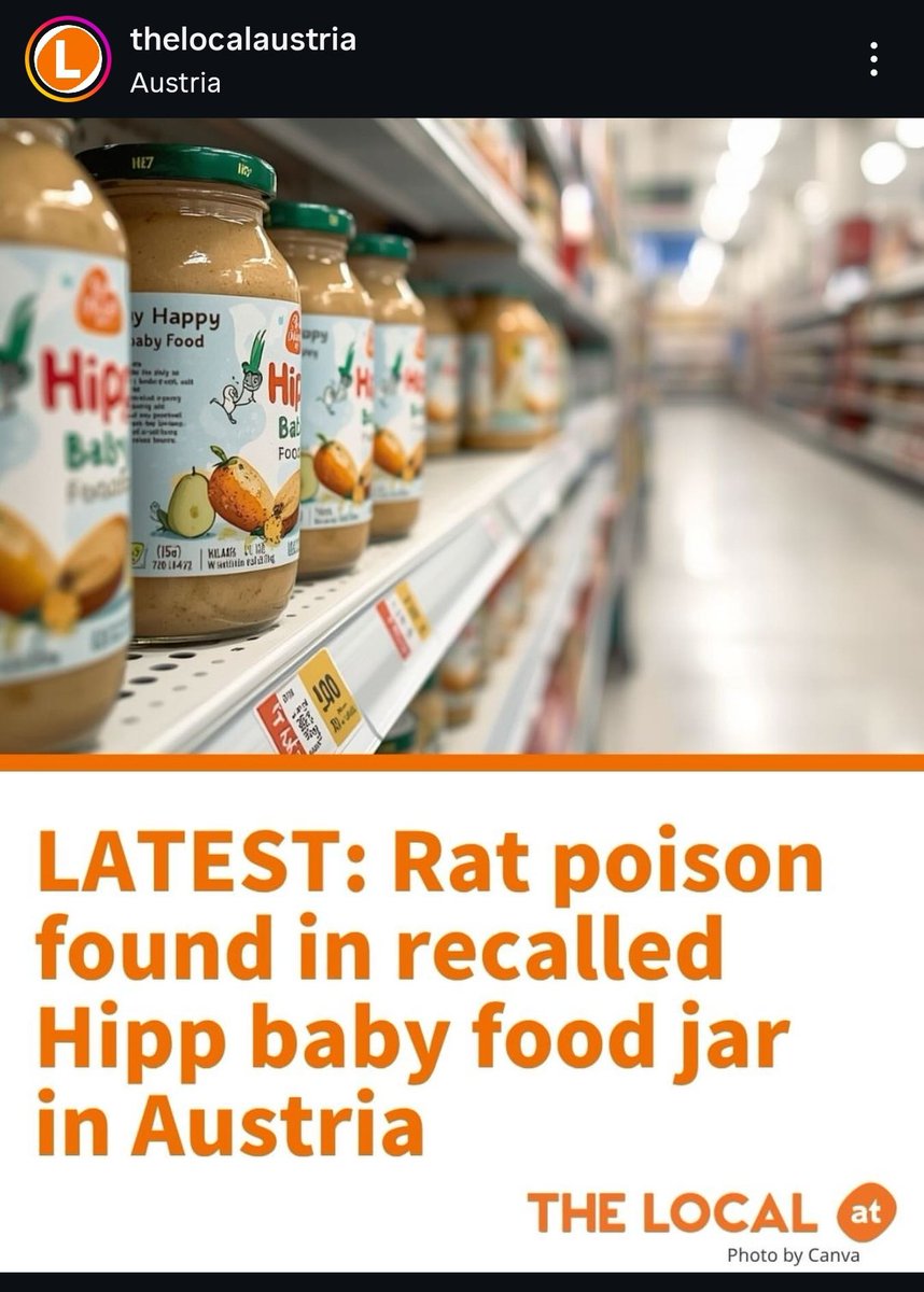 Vladi_mir_A's tweet image. They're killing us! What "rat poison" is doing in baby food?
#vienna #austria
