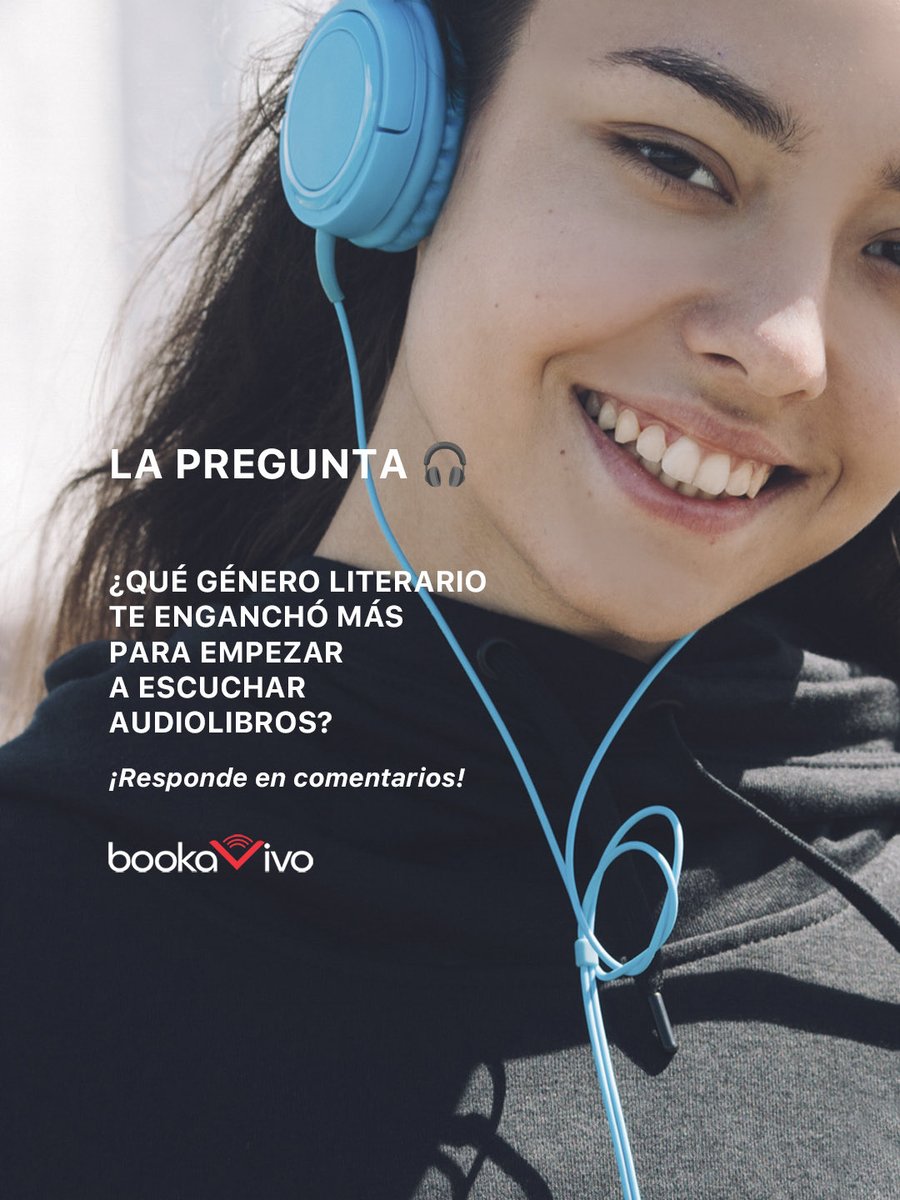bookavivo's tweet image. ¡Pregunta de domingo! ¿Con qué género literario te animaste a escuchar audiolibros? 🎧 Te leemos en comentarios 👀🤗

#LaPreguntaBookaVivo #audiolibros #audiolibrosenespañol