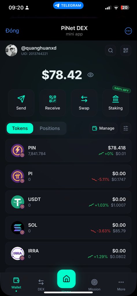 QuanghuanXd's tweet image. #Pinetdex đã xuất hiện tính năng tạo ví với 24 cụm mật khẩu như kiểu của #pinetwork và họ cũng khuyến cáo y như bên @PiCoreTeam về việc bảo vệ cụm mk ví ấy.Hãy khai thác #PiN  sớm khi đã lỡ #Pi💁💁‍♀️💰💵 t.me/PiNetDEX_Bot?s…