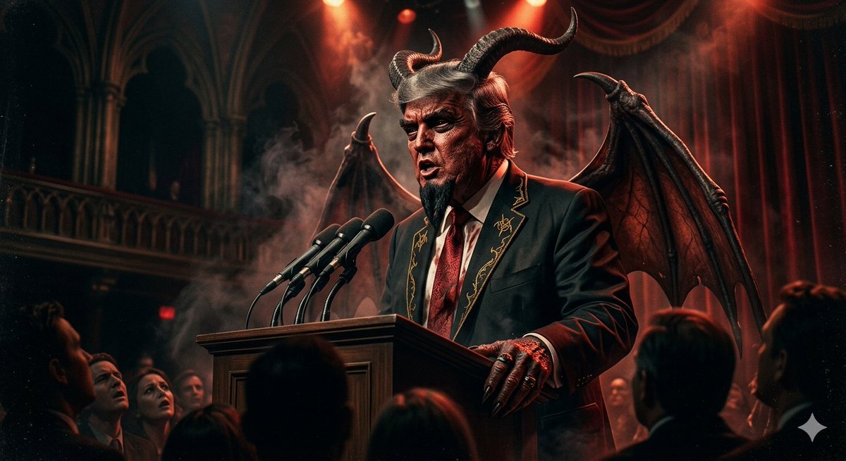 MigratoryCrow's tweet photo. ドナルド・トランプにはこの姿こそお似合いだ。
This version of Donald Trump seems fitting. https://t.co/7ypcuoATJZ