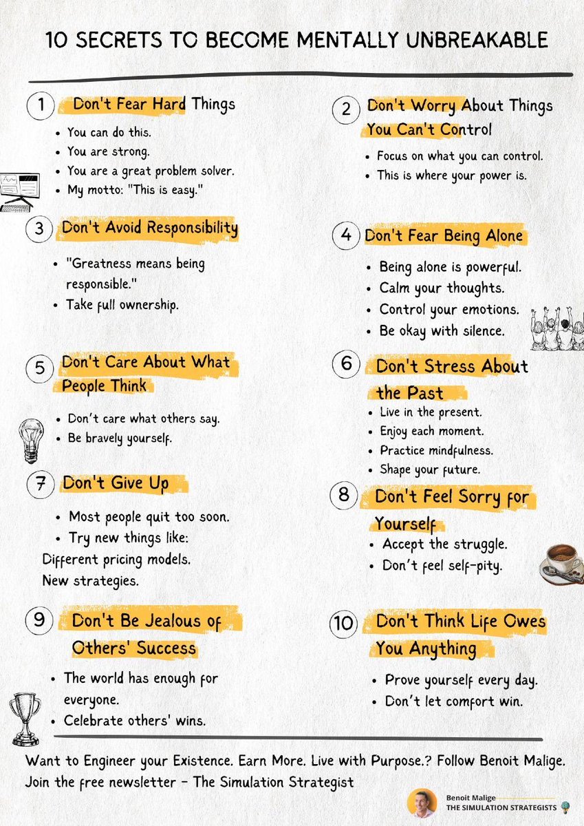 CuriousMindsHub's tweet photo. 10 secrets to become mentally unbreakable https://t.co/cz23AQegHG