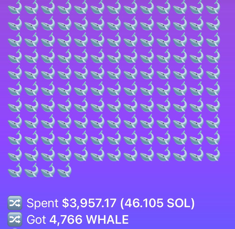 mrbenbillions's tweet photo. All the grinders hold $Whale Miner 
When you see blood you buy the blood @WhaleMarketLabs the people on the sidelines is always waiting for entry they know #Polymarket is coming to @solana if u do your research and study the white paper you will see why people are aping in o yeah only 5m supply no KYC no Wallet connection the 1st of its kind 🐋