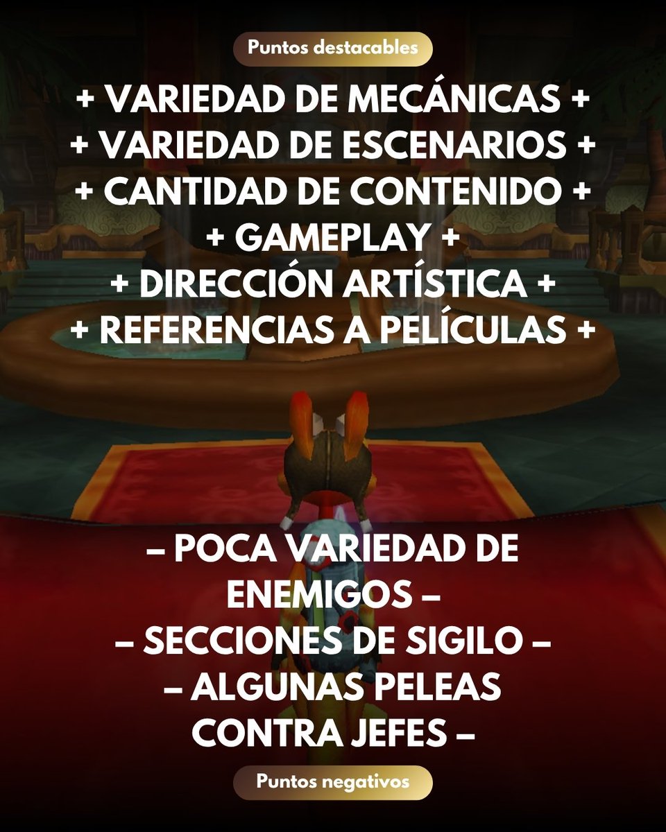 NG_Plus_'s tweet image. UN DÍA, UNA RESEÑA (DÍA 108)

Daxter es un muy buen spin-off de la saga de plataformas de Sony que no se hace pesado en ningún momento por su corta duración.

.

#playstation #psp #review #ps5 #gaming