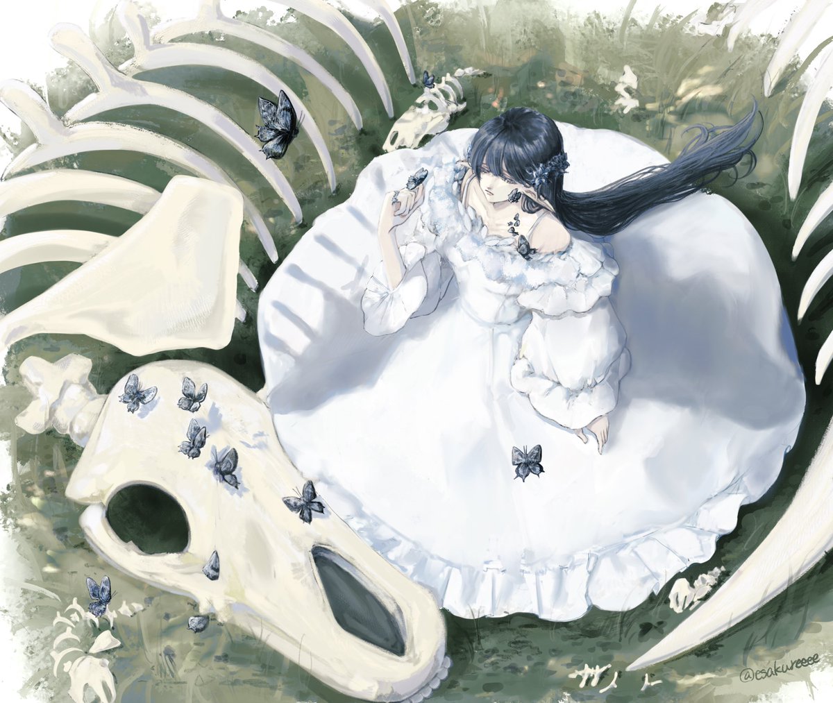 esakureeee's tweet image. 𝘔𝘢𝘺 𝘺𝘰𝘶 𝘳𝘦𝘴𝘵 𝘪𝘯 𝘱𝘦𝘢𝘤𝘦.
#oc
#illustrations