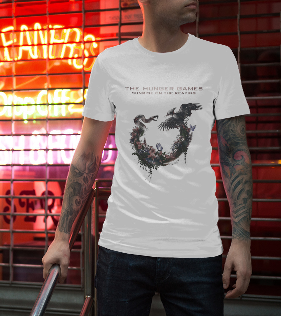 Linbobobrand's tweet image. Hear me out: This Hunger Games t-shirt with the snake and bird wreath totally took me back to those intense reaping moments. It’s such a cool design! What’s your favorite memory from the series? linbobo.com/product/t-shir…

#HungerGames #Tshirt #Nostalgia