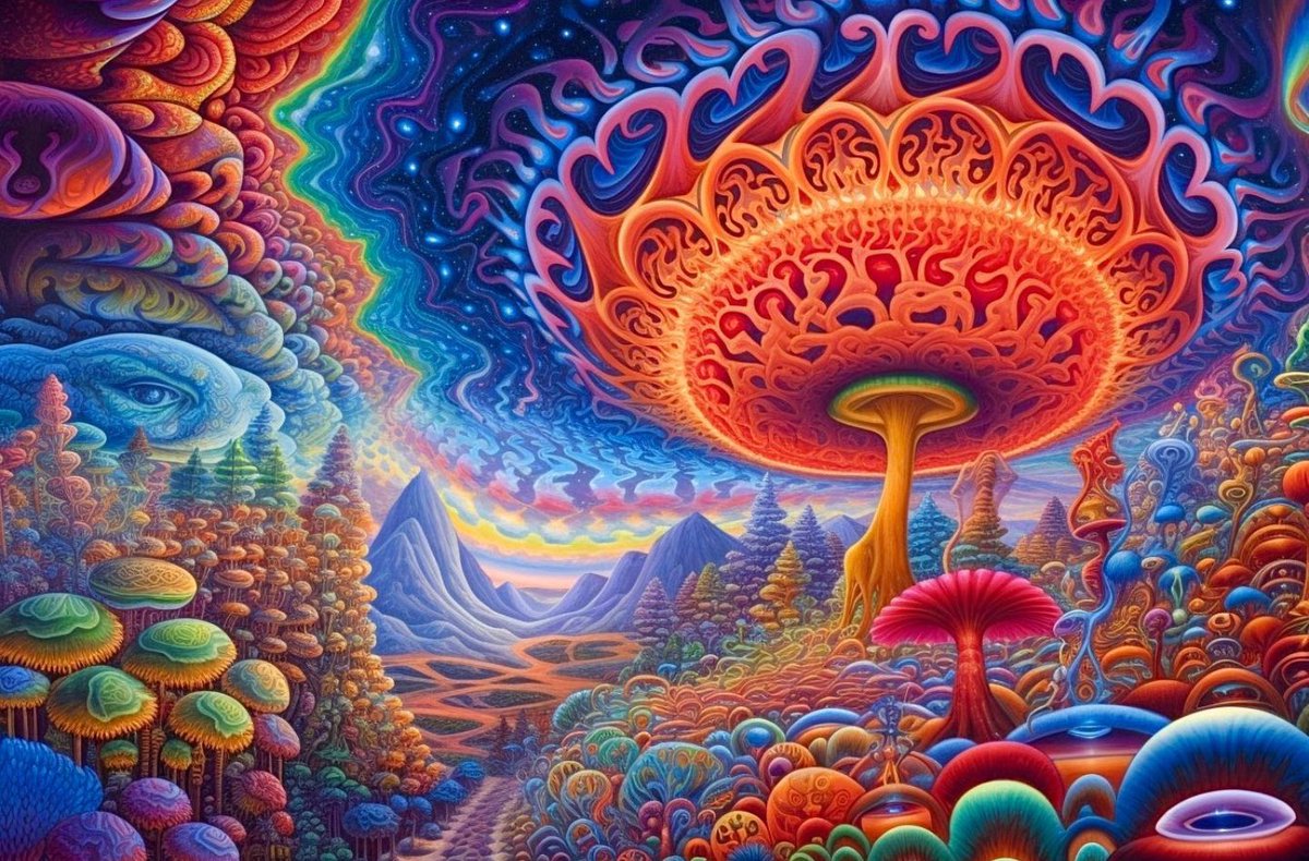 APsychedelics's tweet image. Myceliverse by Jxcko Visual 😍🍄 #trippy