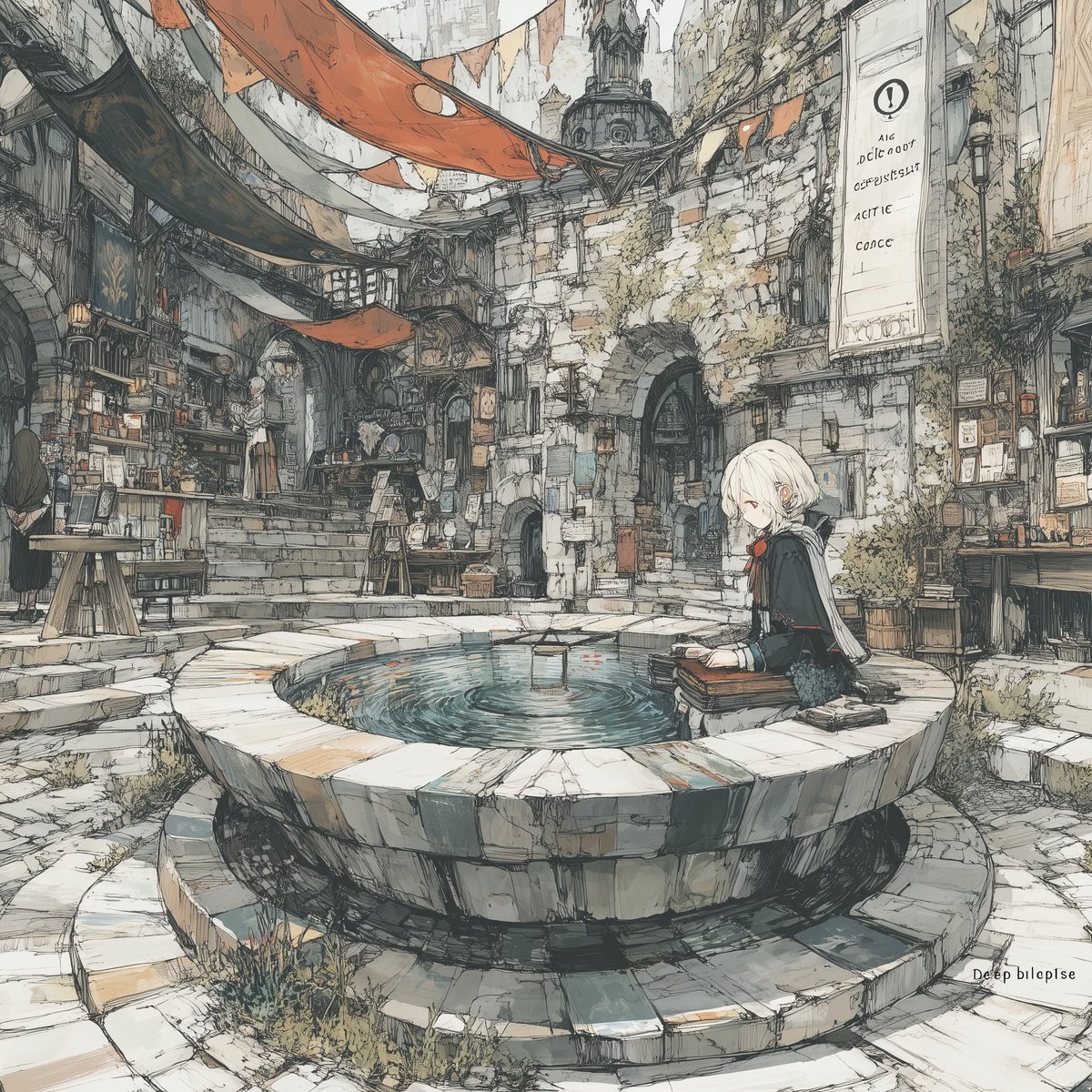 QueSe_NTF's tweet image. そんなときは噴水で足湯するに限る
噴水足湯AIチューバーkese
#fantasy