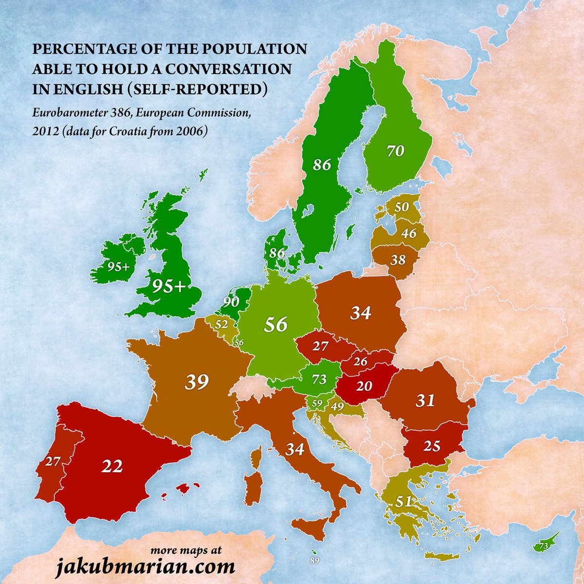 BlueReaI's tweet photo. @DanielLaixer @Levi_semMoto @frionel26 Es falso, Portugal está entre los países de Europa con mejor nivel de inglés, al contrario, España está entre los últimos. Como francés, estoy en shock al ver que los españoles son aún peores en inglés que nosotros https://t.co/DGwx97Hxsa