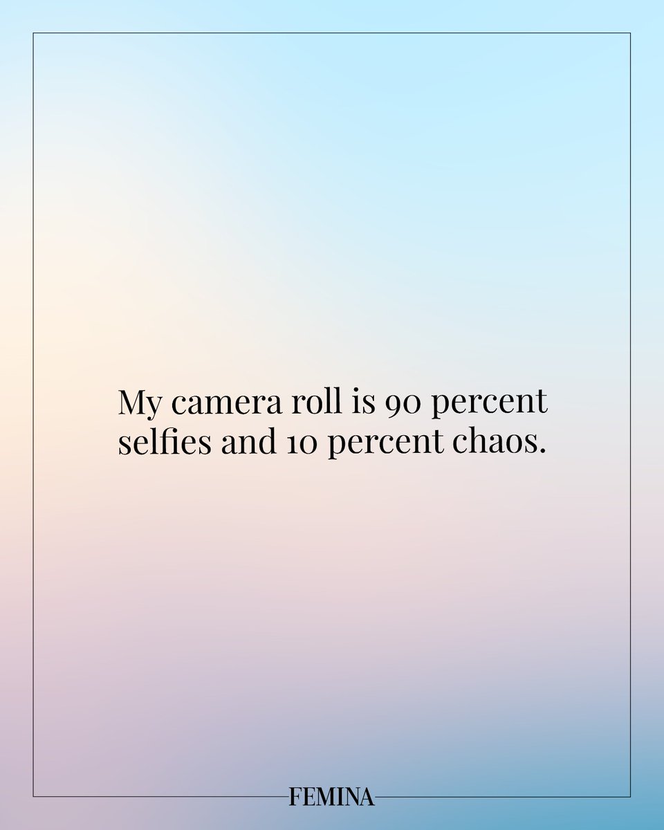 FeminaIndia's tweet image. My camera roll is just random selfies...

#Femina #Relatable