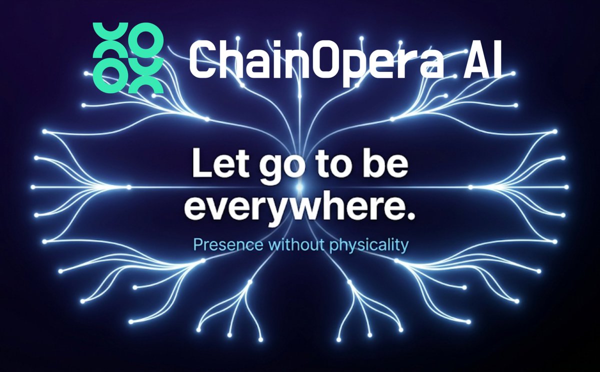 ducpickbigwin's tweet image. 1/3
The paradox of control:
The tighter you grip, the smaller your presence.
You can only be in one place, one moment, one decision at a time.
@ChainOpera_AI inverts this:
By letting go, you multiply.
Your economic presence becomes simultaneous, continuous, omnipresent.
#Web3AI
