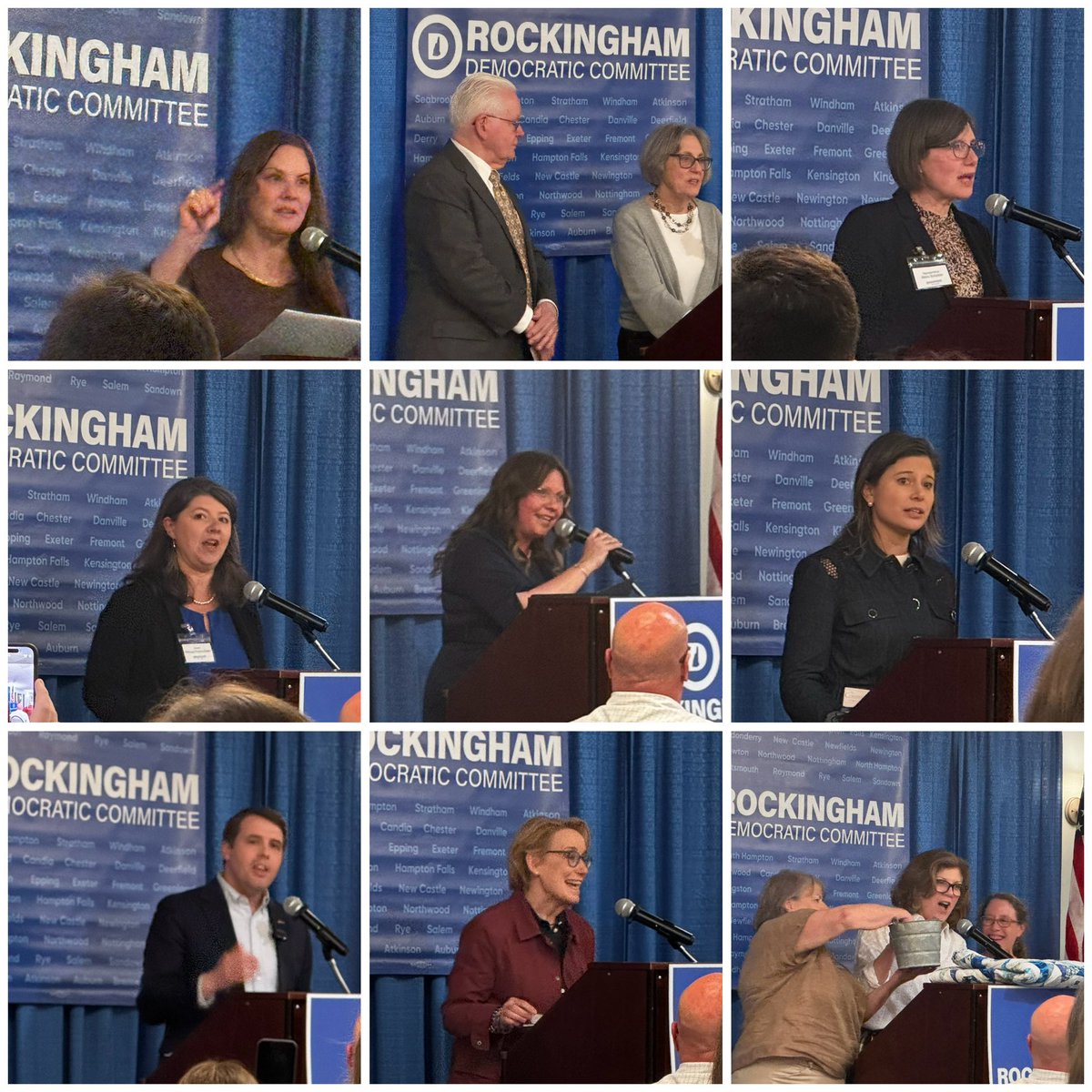 ChairmanBuckley's tweet photo. Another great sold out Rockingham County Democrats @rcdcnh annual clambake! Congrats to Larry Drake &amp; Joan Jacobs on receiving the Renny Cushing award! Congratulations to Chair Lisa DeMio, Alice Passer, Shana Potvin and the committee.  On to victory in November! #NHPolitics https://t.co/SpZEqpN7Pr