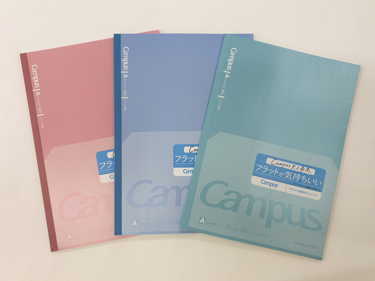 03marusan03's tweet image. 💠おすすめ商品💠
勉強がさらにはかどる✨おすすめノートを紹介🔍
1️⃣フラットが気持ちいいノート
ノートの真ん中にできるふくらみがないので端から端まで書き込めて見開き1ページ丸々使える！
カラーは全3色で全てのカラーが入った3冊セットも🍀
 #コクヨ 
 #Campus 
#ノート 
続きは↓