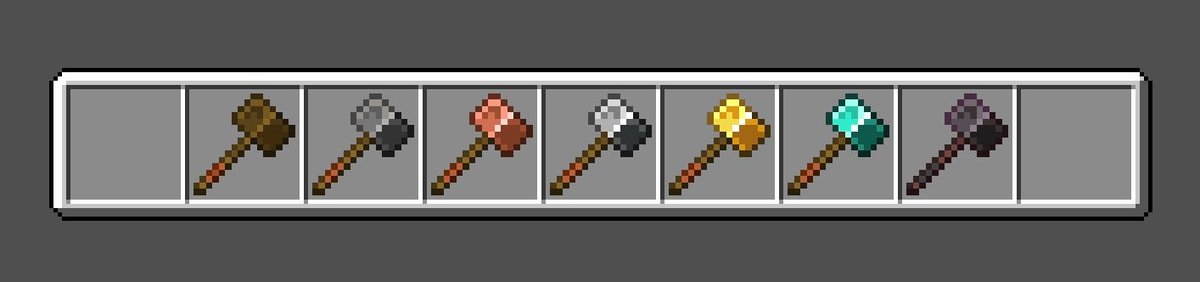 zHash01's tweet photo. Hammers

#Minecraft #MinecraftArt  #Pixel #PixelArt @Minecraft https://t.co/butTQtJBNq