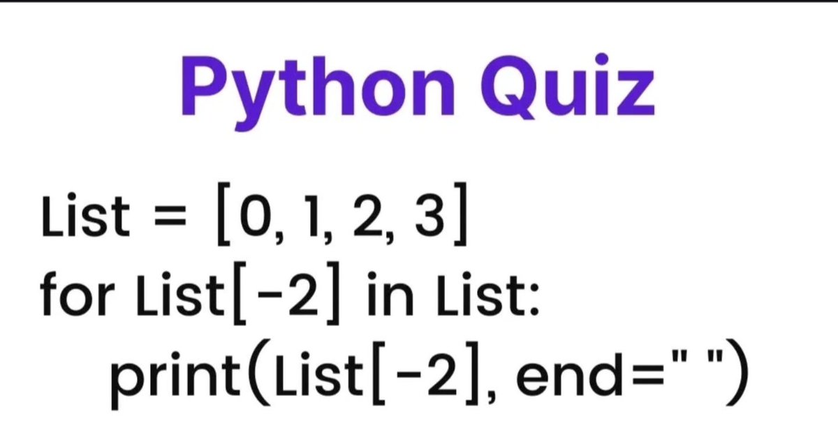 Python_Dv's tweet image. Python Quiz 🧠 
Comment The Answer 

#python #developer #development #coder #coding #computerengineering