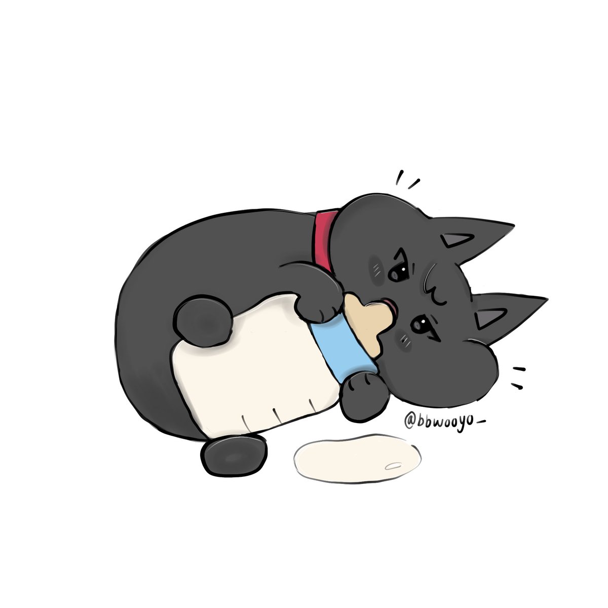 baby cat wooyon 🫳🏻🐈‍⬛🍼
