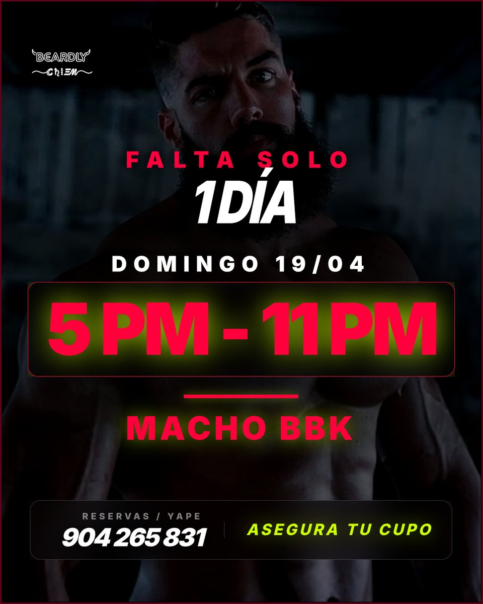 🐾 BEARdly | Reu 19 DE ABRIL tweet media