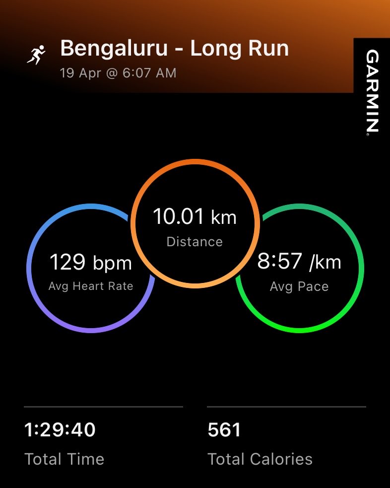 NagavidyaR's tweet image. Sunday morning zone 2 , completed my long run 🏃‍♀️ for the week 
#Running #Run #Sweat #Recover #Repeat 
#JustDo 
#FitnessJourney #Forties