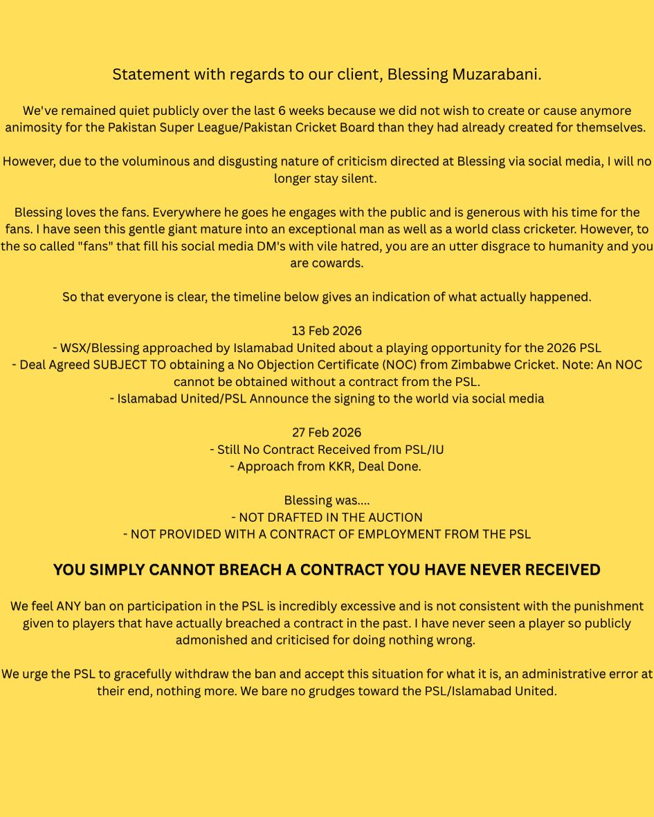 WSXcricket's tweet image. All we have to say on the matter.

#psl #cricket #truth #ipl